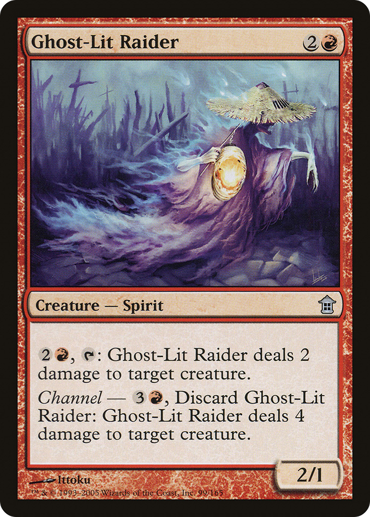 Ghost-Lit Raider (SOK-099) - Saviors of Kamigawa