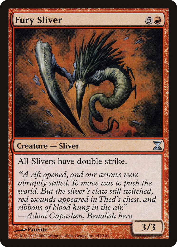 Fury Sliver (TSP-157) - Time Spiral Foil
