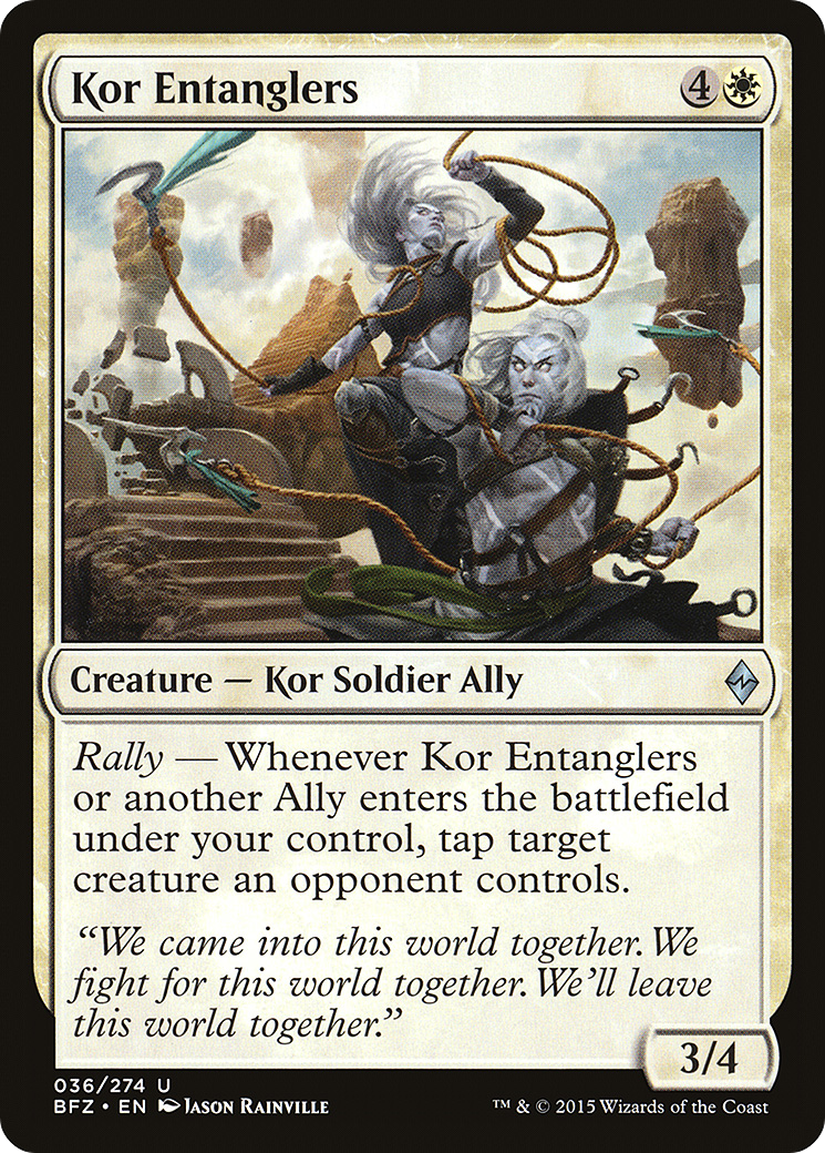 Kor Entanglers (BFZ-036) - Battle for Zendikar