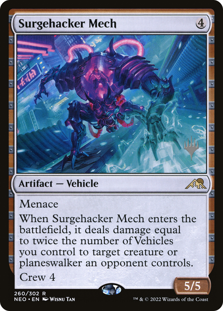 Surgehacker Mech (PPNEO-260P) - Kamigawa: Neon Dynasty Promos