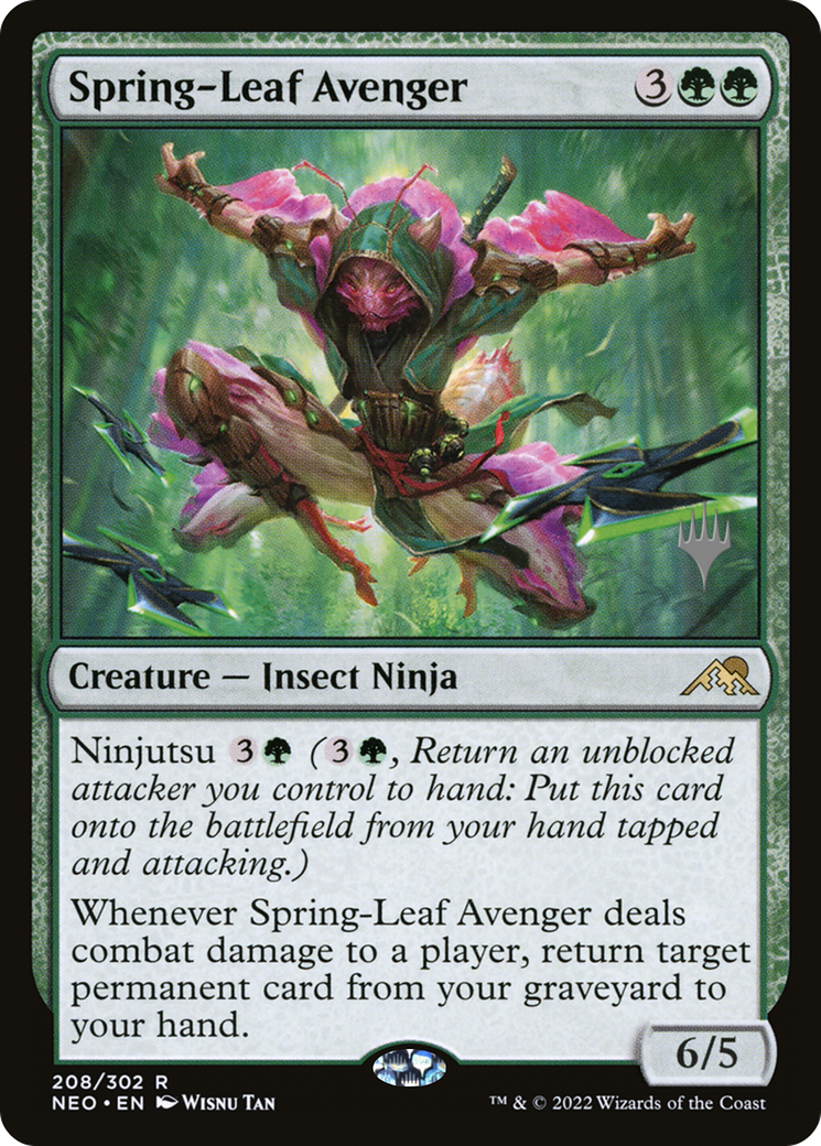Spring-Leaf Avenger (PPNEO-208P) - Kamigawa: Neon Dynasty Promos