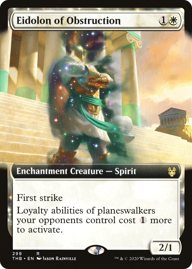 Eidolon of Obstruction (THB-299) - Theros Beyond Death: (Extended Art, enchantment)