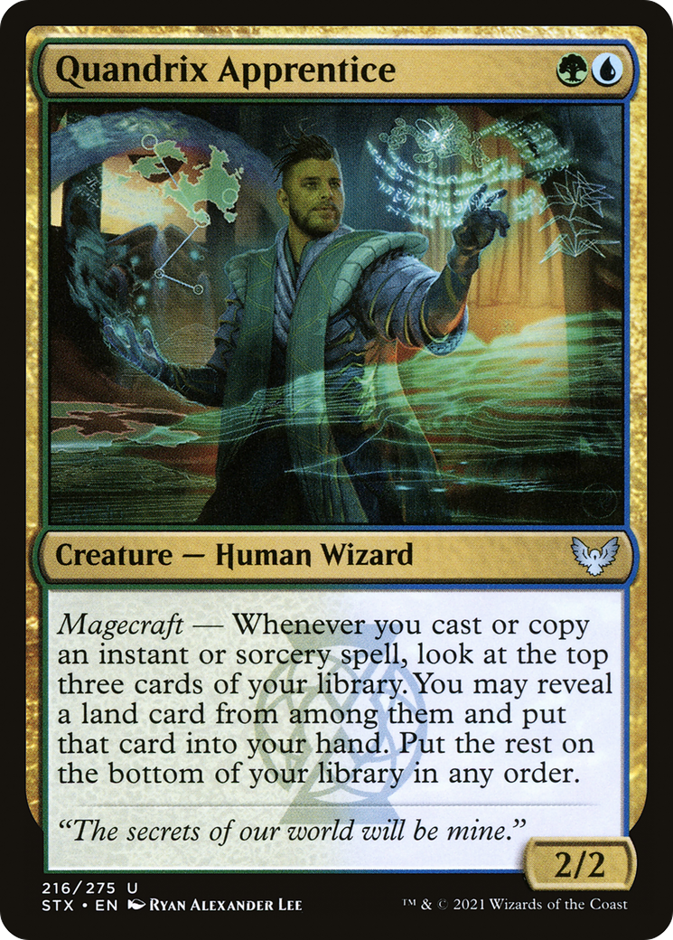 Quandrix Apprentice (STX-216) - Strixhaven: School of Mages Foil