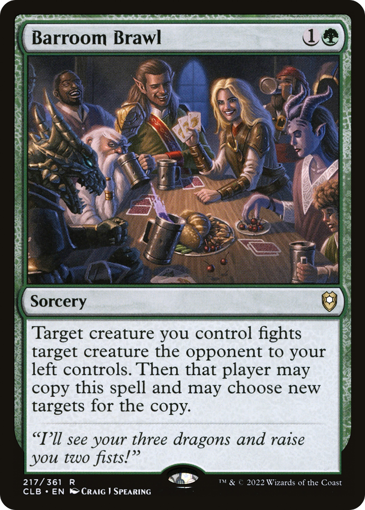 Barroom Brawl (CLB-217) - Commander Legends: Battle for Baldur's Gate Foil