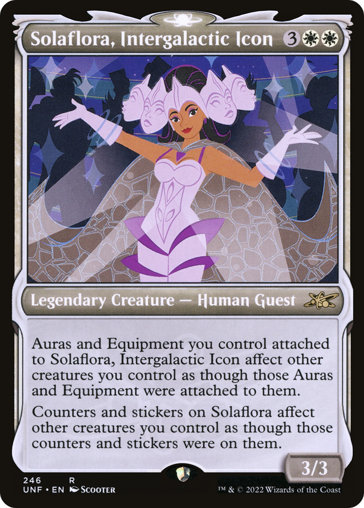 Solaflora, Intergalactic Icon (UNF-246) - Unfinity: (Showcase) Foil