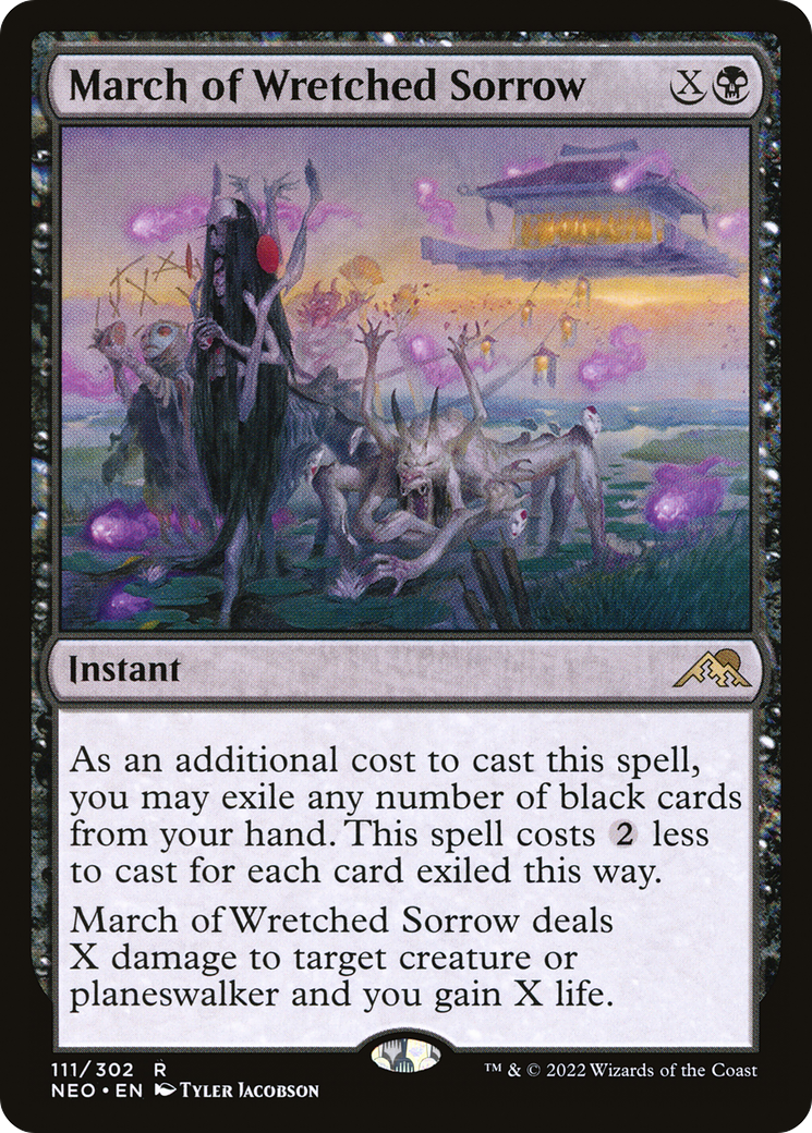 March of Wretched Sorrow (NEO-111) - Kamigawa: Neon Dynasty