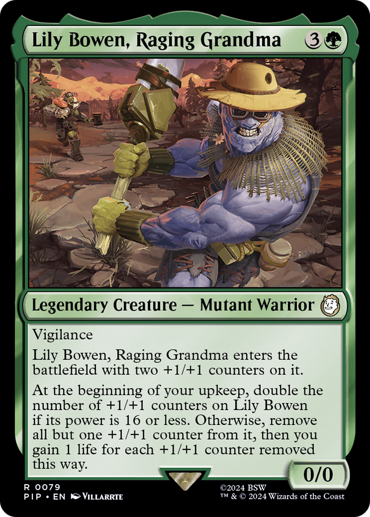 Lily Bowen, Raging Grandma (PIP-079) - Fallout Foil