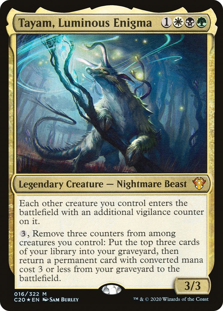 Tayam, Luminous Enigma (C20-016) - Commander 2020 Foil