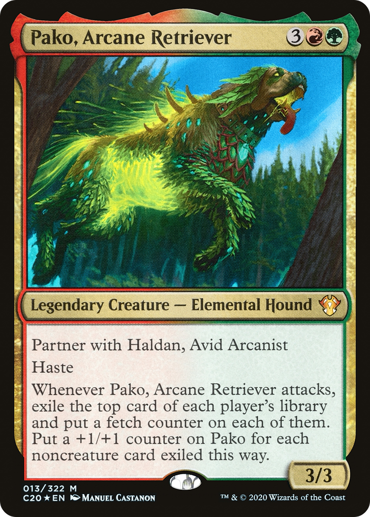 Pako, Arcane Retriever (C20-013) - Commander 2020 Foil