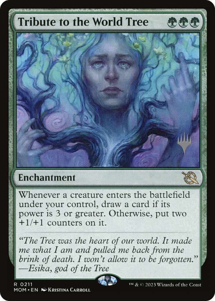 Tribute to the World Tree (PPMOM-211P) - March of the Machine Promos Foil