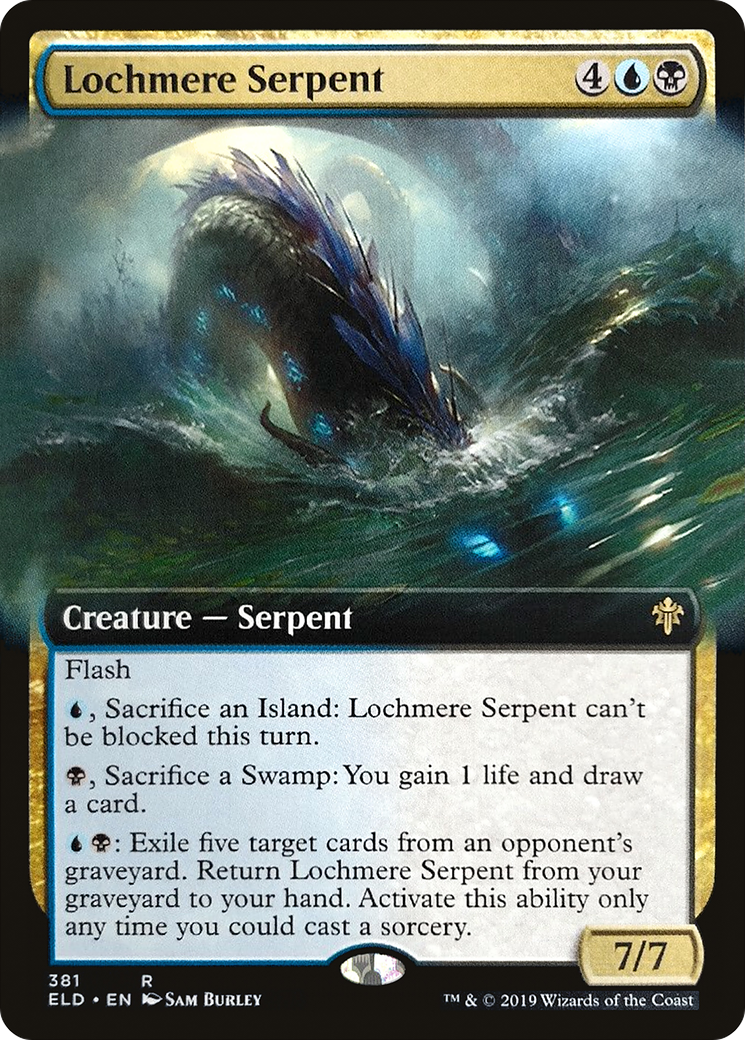 Lochmere Serpent (ELD-381) - Throne of Eldraine: (Extended Art)