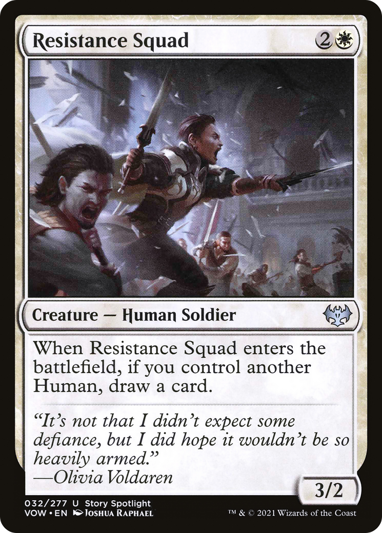Resistance Squad (VOW-032) - Innistrad: Crimson Vow Foil