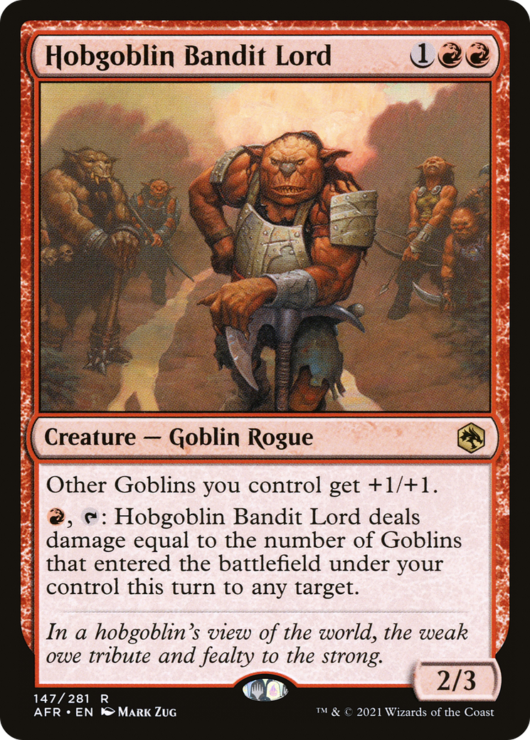 Hobgoblin Bandit Lord (AFR-147) - Adventures in the Forgotten Realms Foil