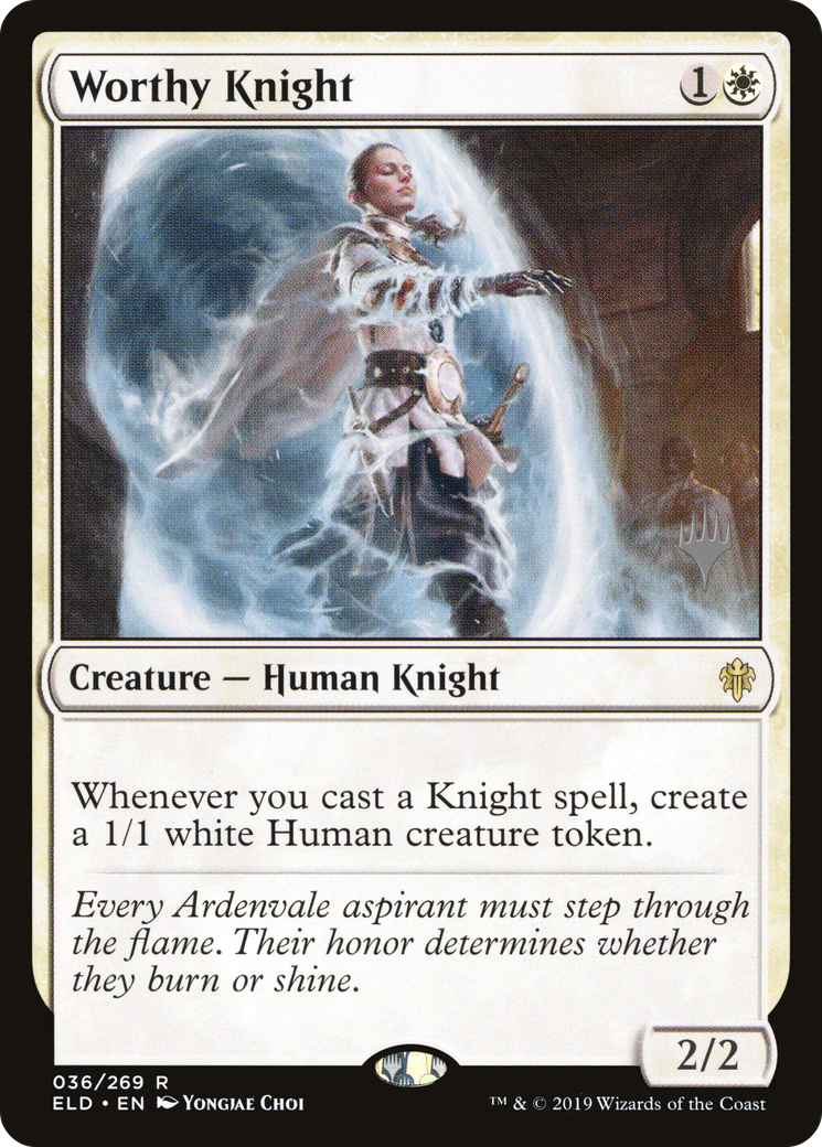 Worthy Knight (PPELD-36P) - Throne of Eldraine Promos