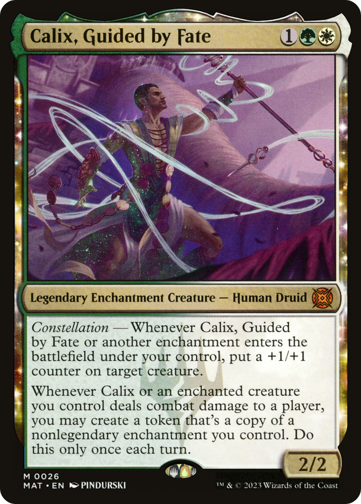 Calix, Guided by Fate (MAT-026) - March of the Machine: The Aftermath: (enchantment)