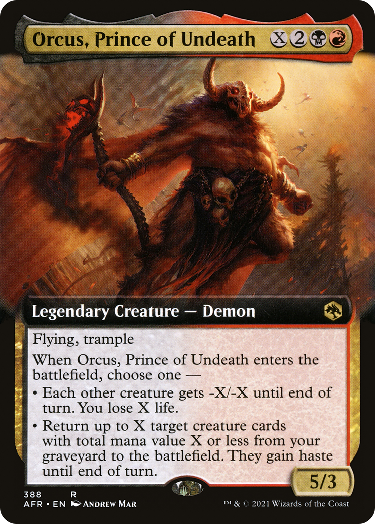 Orcus, Prince of Undeath (AFR-388) - Adventures in the Forgotten Realms: (Extended Art) Foil