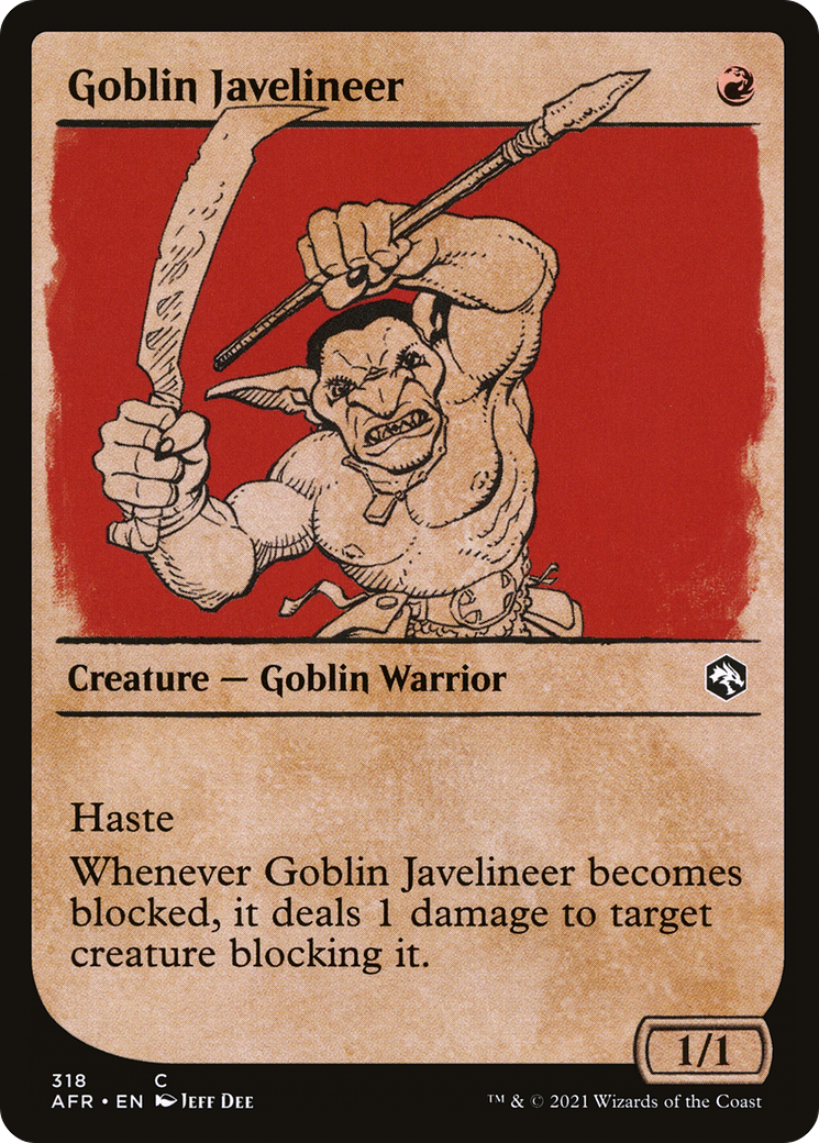 Goblin Javelineer (AFR-318) - Adventures in the Forgotten Realms: (Showcase) Foil
