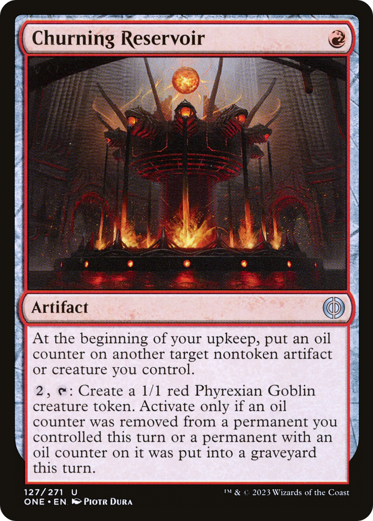 Churning Reservoir (ONE-127) - Phyrexia: All Will Be One Foil