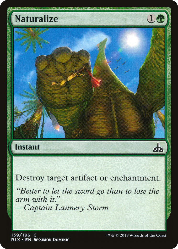 Naturalize (RIX-139) - Rivals of Ixalan Foil