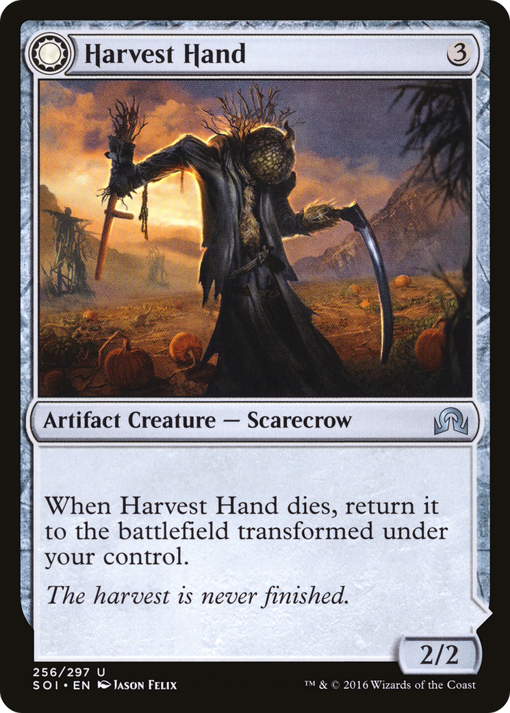 Harvest Hand // Scrounged Scythe (SOI-256) - Shadows over Innistrad: (Double Faced Transform) Foil