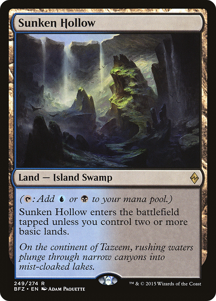 Sunken Hollow (BFZ-249) - Battle for Zendikar