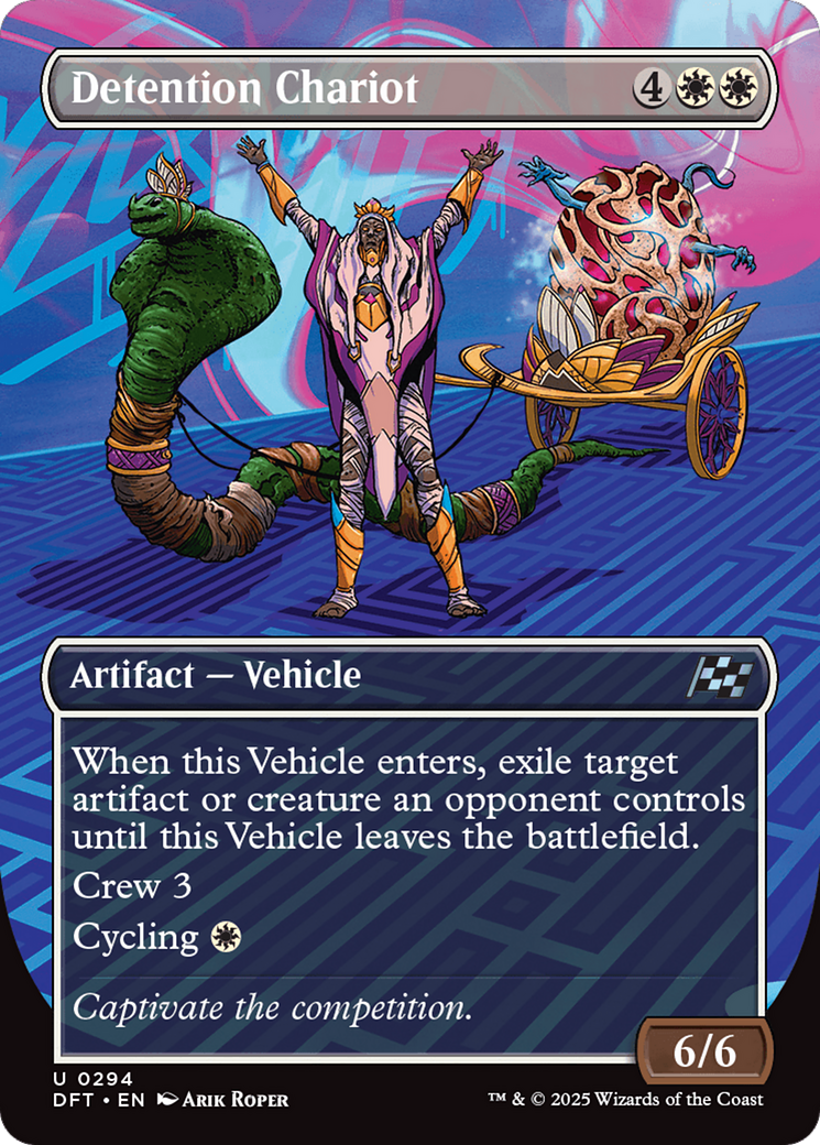 Detention Chariot (DFT-294) - Aetherdrift (Borderless) Foil