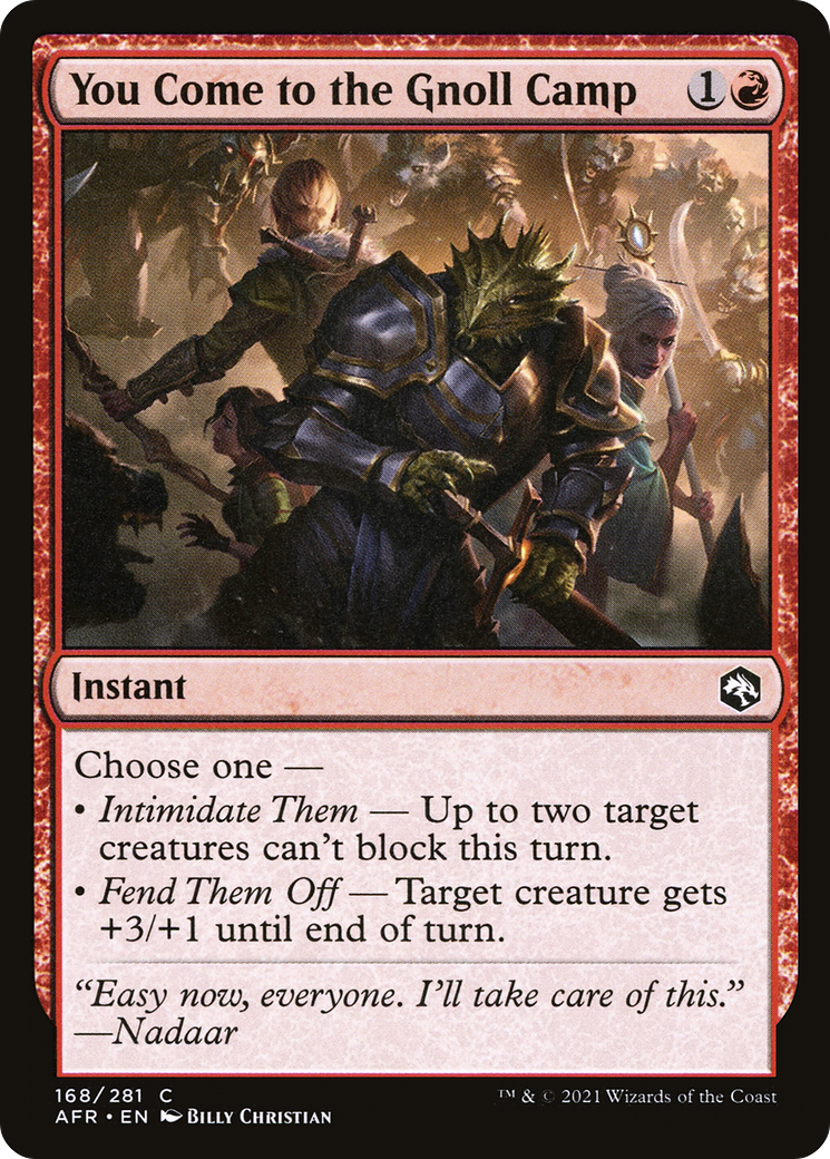 You Come to the Gnoll Camp (AFR-168) - Adventures in the Forgotten Realms