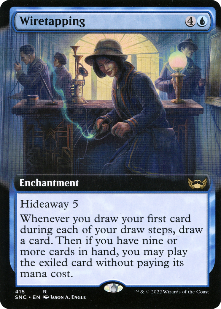 Wiretapping (SNC-415) - Streets of New Capenna: (Extended Art) Foil