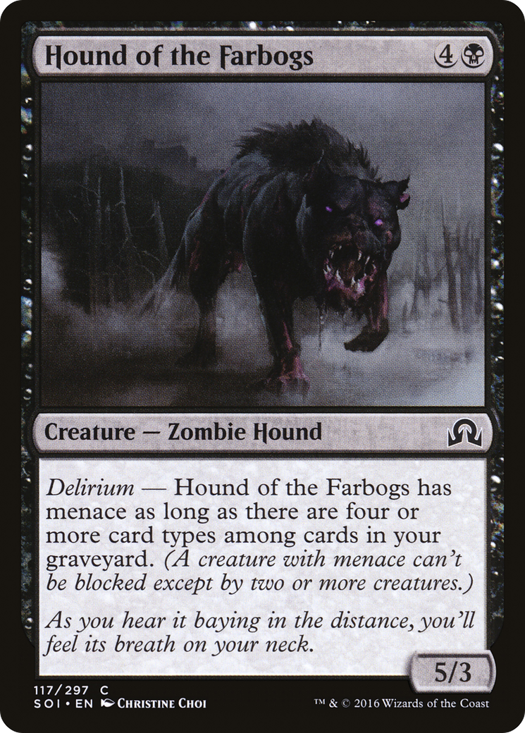 Hound of the Farbogs (SOI-117) - Shadows over Innistrad Foil