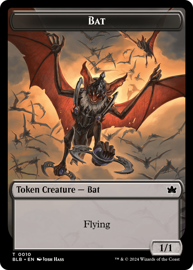 Bat (BLB-010) - Bloomburrow Tokens