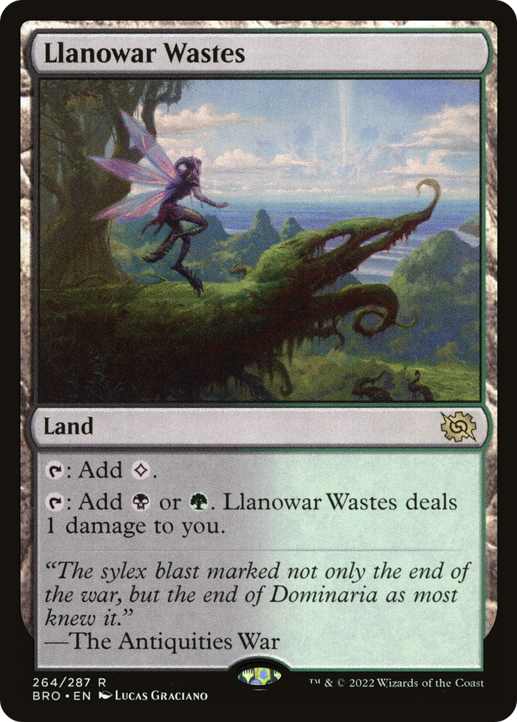 Llanowar Wastes (BRO-264) - The Brothers' War Foil