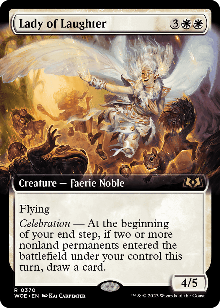 Lady of Laughter (WOE-370) - Wilds of Eldraine: (Extended Art) Foil