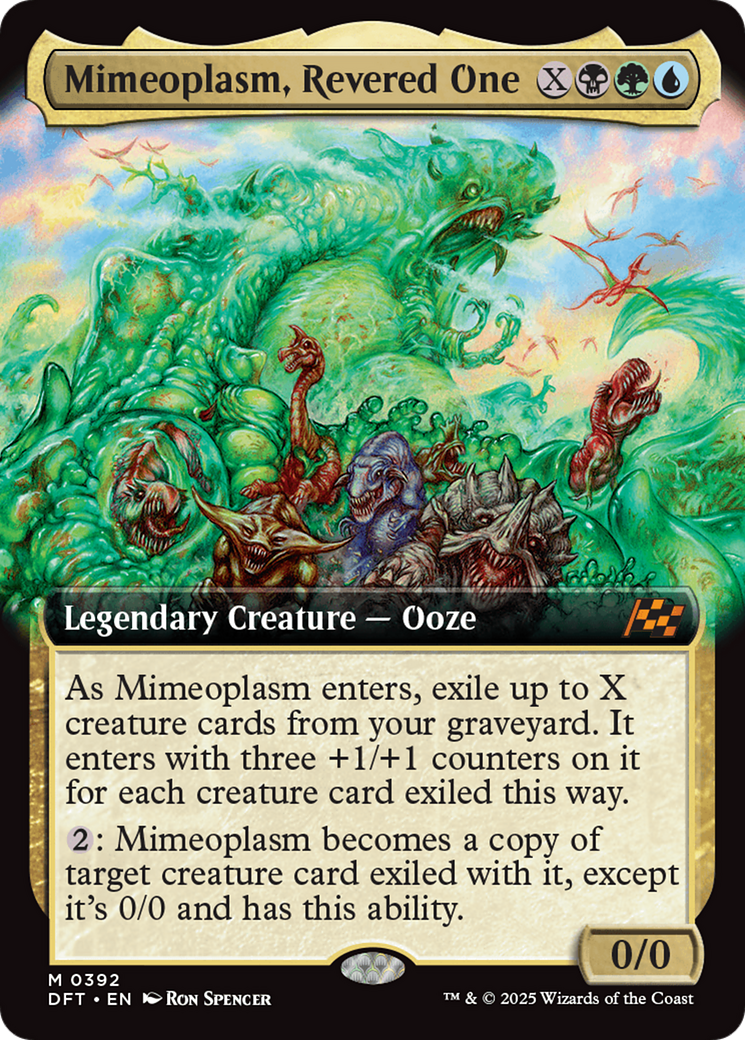 Mimeoplasm, Revered One (DFT-392) - Aetherdrift: (Extended Art) Foil