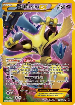 Alakazam EX (Secret) 125/124  - Holofoil XY  Fates Collide - Secret Rare