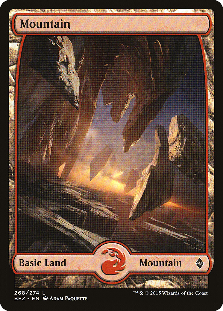 Mountain (BFZ-268) - Battle for Zendikar Foil