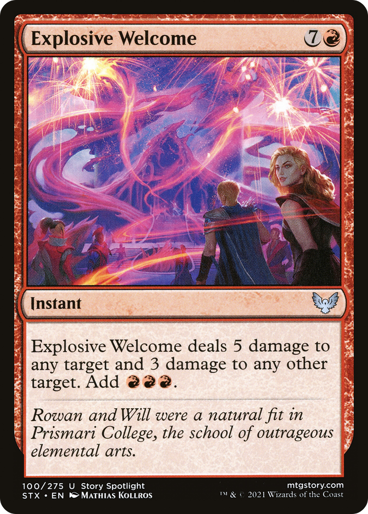Explosive Welcome (STX-100) - Strixhaven: School of Mages