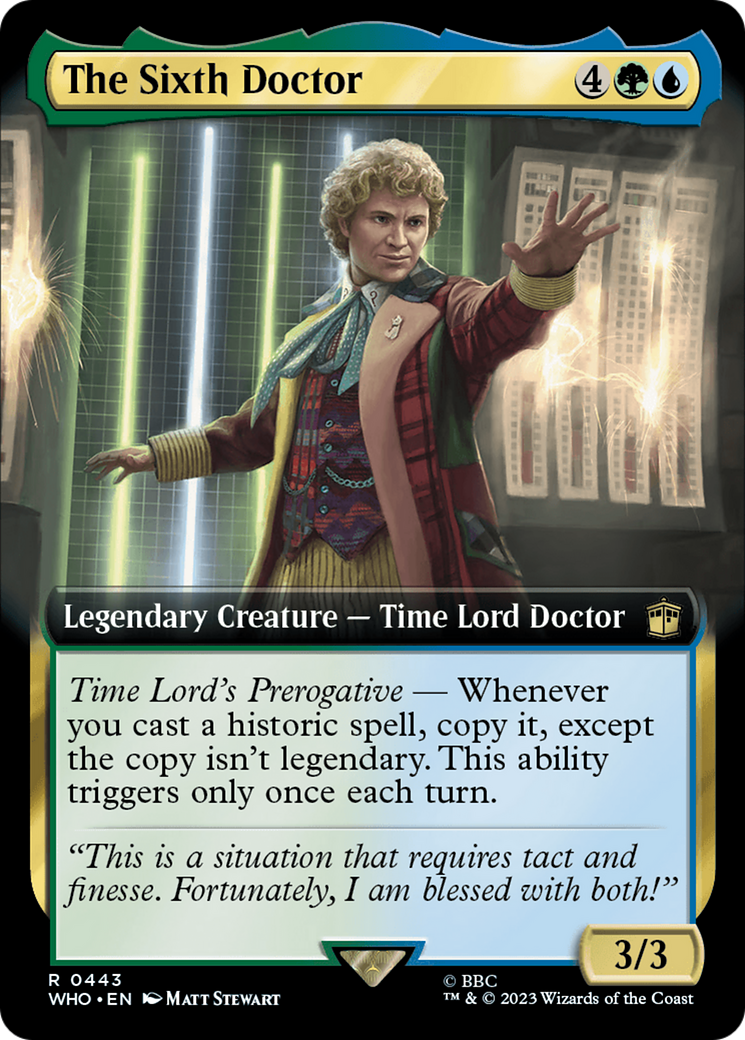 The Sixth Doctor (WHO-443) - Doctor Who: (Extended Art) Foil