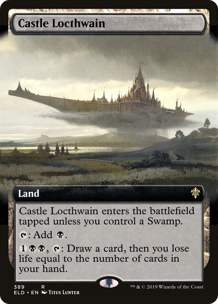 Castle Locthwain (ELD-389) - Throne of Eldraine: (Extended Art) Foil