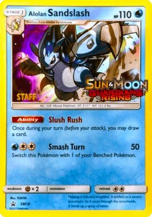 Alolan Sandslash SM18  - Holofoil SM Promos - Promo