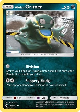 Alolan Grimer 083/147  SM  Burning Shadows - Common