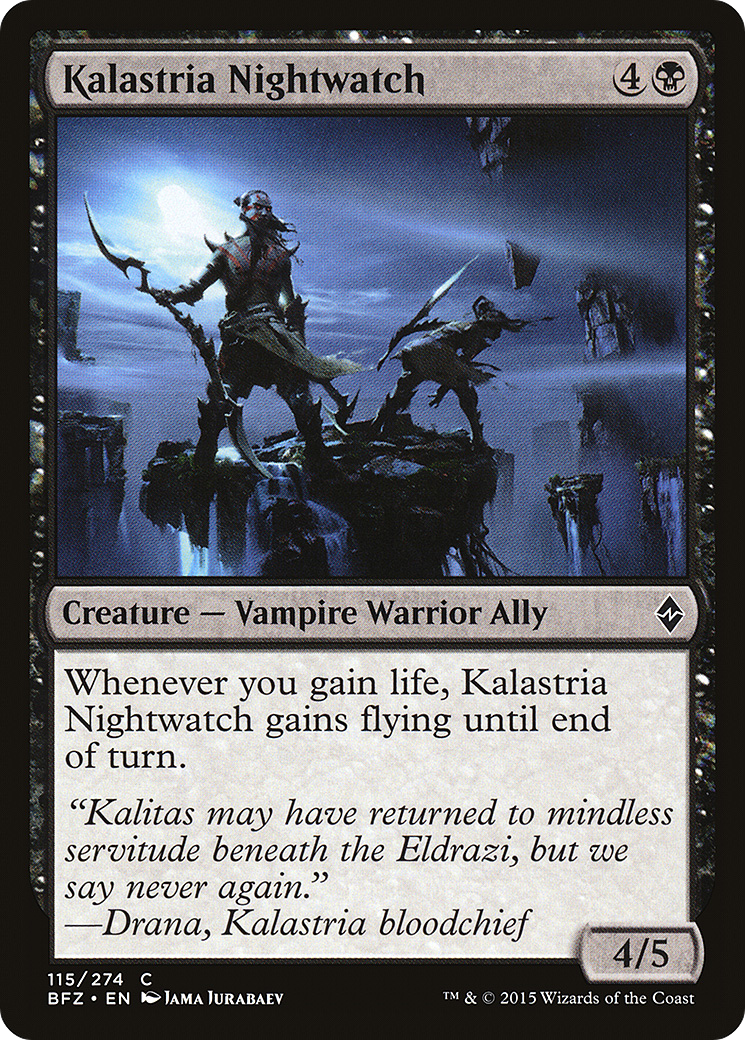 Kalastria Nightwatch (BFZ-115) - Battle for Zendikar
