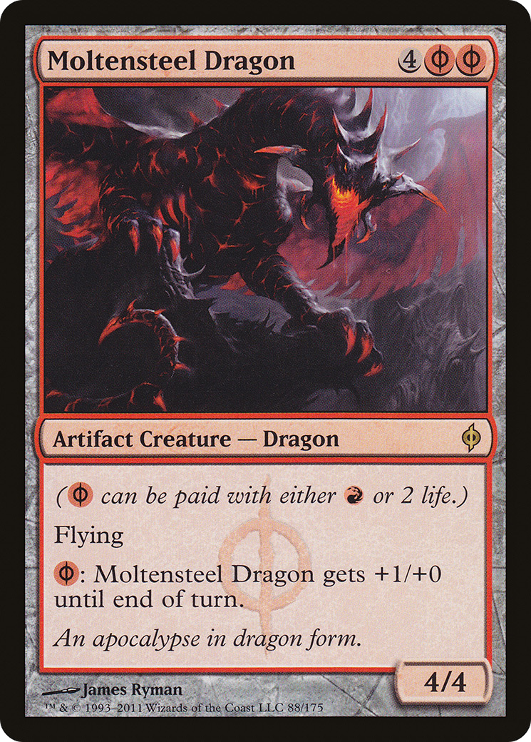 Moltensteel Dragon (NPH-088) - New Phyrexia
