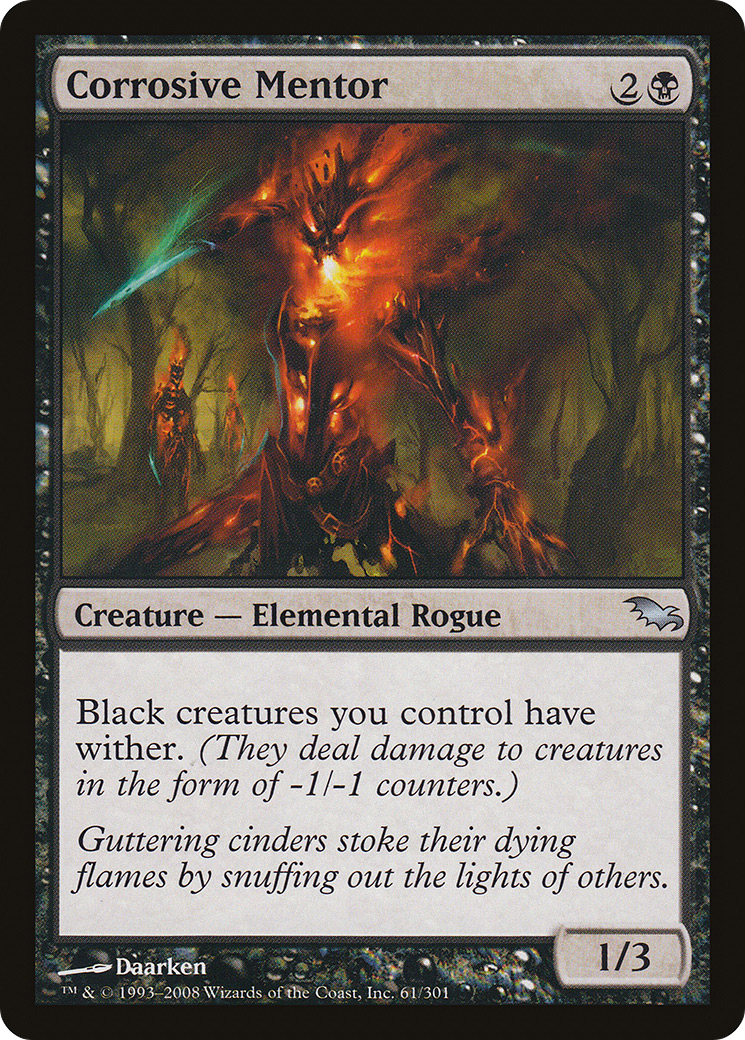 Corrosive Mentor (SHM-061) - Shadowmoor Foil