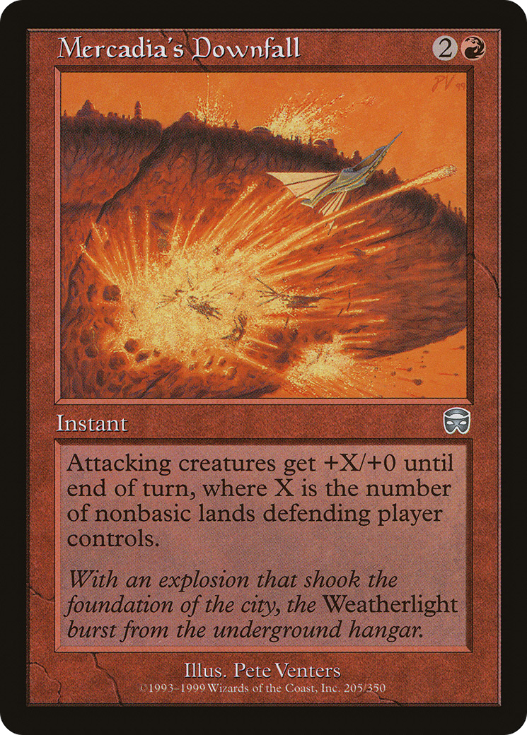 Mercadia's Downfall (MMQ-205) - Mercadian Masques Foil