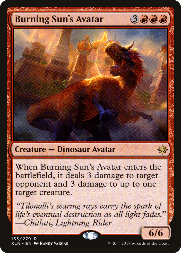 Burning Sun's Avatar (XLN-135) - Ixalan Foil