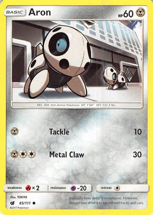 Aron 065/111  SM  Crimson Invasion - Common