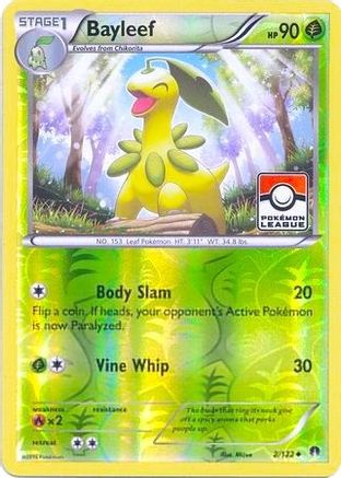 Bayleef 002/122  - Reverse Holofoil League & Championship Cards - Promo