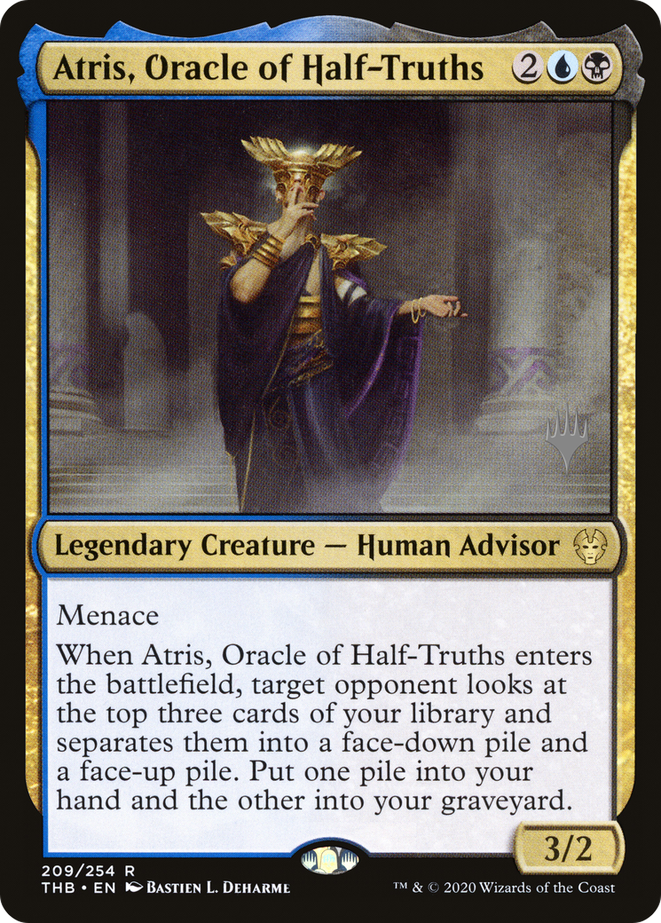 Atris, Oracle of Half-Truths (PPTHB-209) - Theros Beyond Death Promos Foil