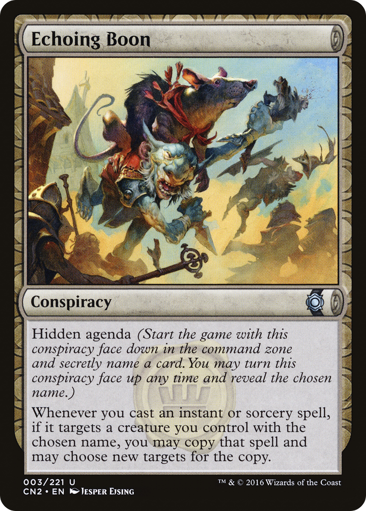 Echoing Boon (CN2-003) - Conspiracy: Take the Crown: (draft) Foil