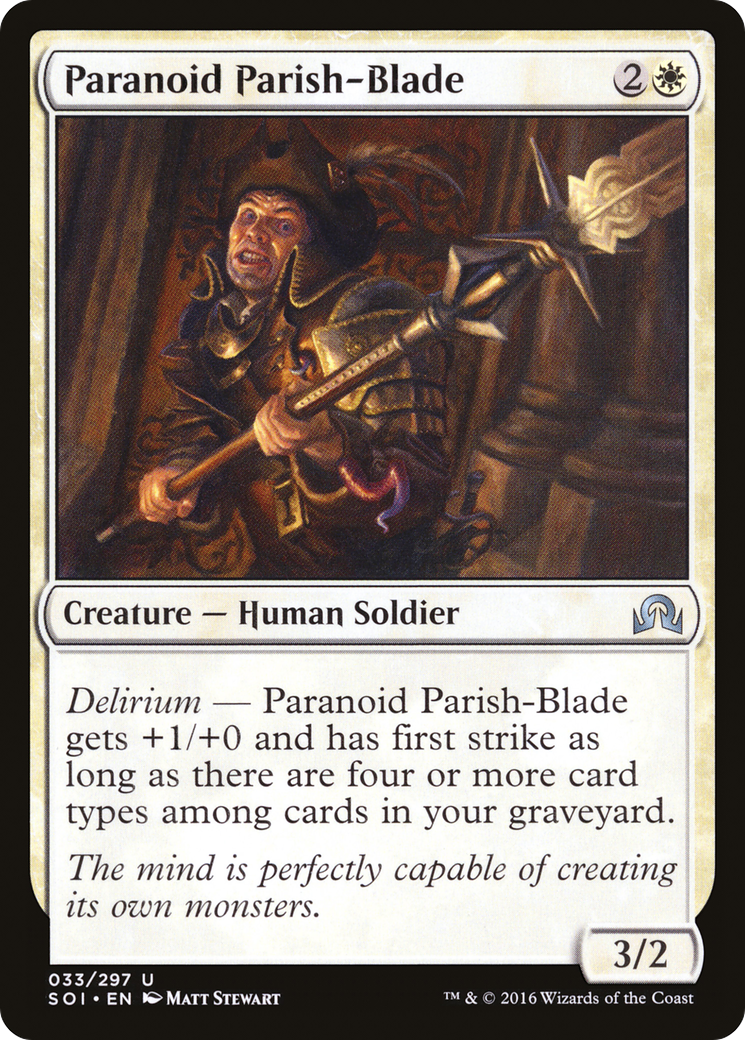 Paranoid Parish-Blade (SOI-033) - Shadows over Innistrad Foil